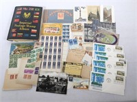 Postage Stamp Album and Postcards