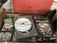 SPORTS CARDS, PUZZLE-DVD CASES-NO DVD IN MOST