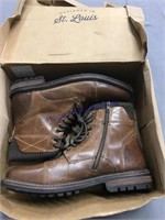 LEATHER BOOT SHOES, SIZE 12