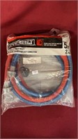 New color coded washing machine hose