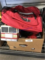TOYS--FIRE TRUCK, CARS, CASE IH BACKPACK