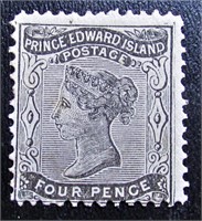Timbre neuf de 1868 de l’Ile du Prince Edward « 4