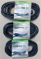 NEW Power All® 3 Outlet 25' Extension Cord (3)