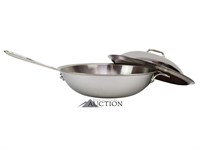 All-Clad Stainless Steel 12" Chef's Pan Wok w/ Lid