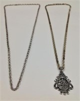 .925 Sterling Silver Pendant and Chain
