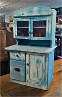 EARLY CHILD'S STEPBACK CUPBOARD IN BLUE PAINT