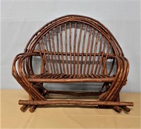 MINIATURE SIZE BENT TWIG DOLL SETTEE