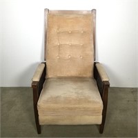Recliner with Caned Arms