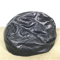 Black Vinyl Bean Bag Chair