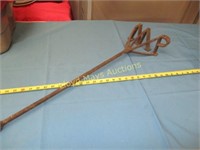 Antique Forged Branding Iron - "MP"