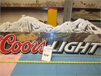 Coors Light Beer Metal Advertising Sign