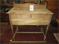 Antique Wood Compact Buffet / Side Board