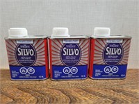NEW 3 Silvo Metal Polish Cans 142ml per Can