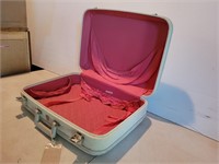 Vintage McBrine Baggage Ivory with Pink Interior
