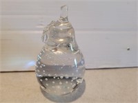 Vintage Collection Abbott Clear Pear Paper Weight