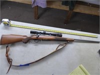 Winchester bolt action w/replacement bull barrel .