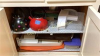 Contents of cabinet and drawers
