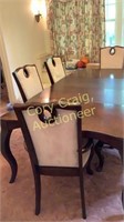 Beautiful dining table and 6 chairs and 2  18