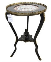 Ebonized French table Chinese export Porcelain top