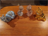 Ceramic Decorations - Snail, Garfield, Angels