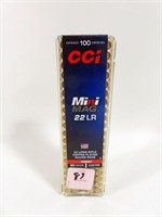 100 ROUNDS CCI MINI-MAG .22 LR AMMO