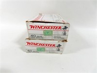 100 ROUNDS WINCHESTER .40 S&W AMMO
