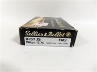 20 ROUNDS SELLIER & BELLOT 8X57 MM
