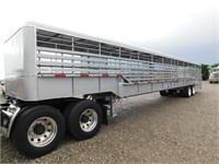 2019 Gooseneck 53ft ground load cattle trailer,