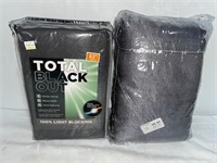 TOTAL BLACKOUT CURTAIN PANEL , 63 IN LONG AND