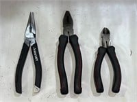 HUSKY - 2) PLIERS AND 1) CUTTERS