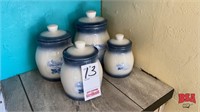 4 Piece Ceramic Container Set