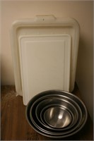 Stainless Bowls, Cutting Board, Food Grade