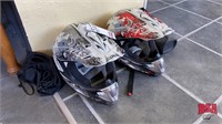 2 AFX motorcycle helmets