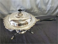 Silverplate Chafing Dish and Stand Warmer