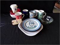 HADLEY POTTERY, CUPS & MISC.