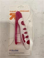 (96x bid) Assorted Color Travel Toothbrush