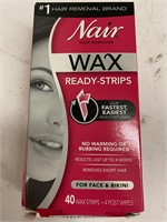 (12x bid) Nair 40ct Wax Ready Strips