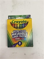 (24x bid) Crayola 8 Pk Large Crayons