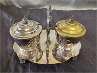 Sterling Silver Condiment Serving Tray