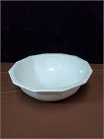 Off white McCoy USA pottery bowl approx 13 inches