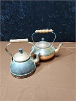 Pair of copper pots