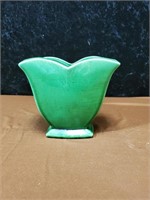 Green McCoy Tulip pot approx 6 inches tall