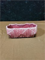 Raspberry colored McCoy planter approx 7 inches