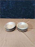 Group of 6 wood dishes