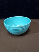 Blue McCoy mixing bowl approx 8 inches diameter