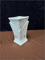 McCoy pottery vase off white approx 9 inches tall