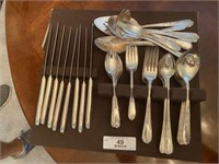 59+/- Pcs Williams Rogers Silver Plate Flatware