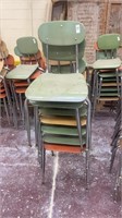 8 school chairs