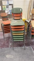 8 school chairs