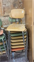 8 school chairs